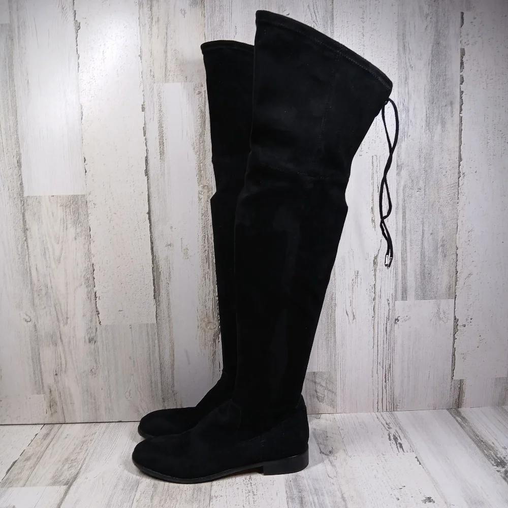 Dolce Vita Women's Teela Over the Knee‎ Boots Black Suede #1227